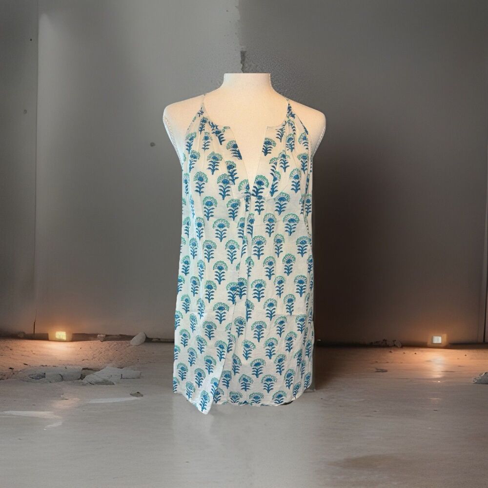 Women’s Top Madison Mathew’s Spaghetti Strap Blue Size Medium